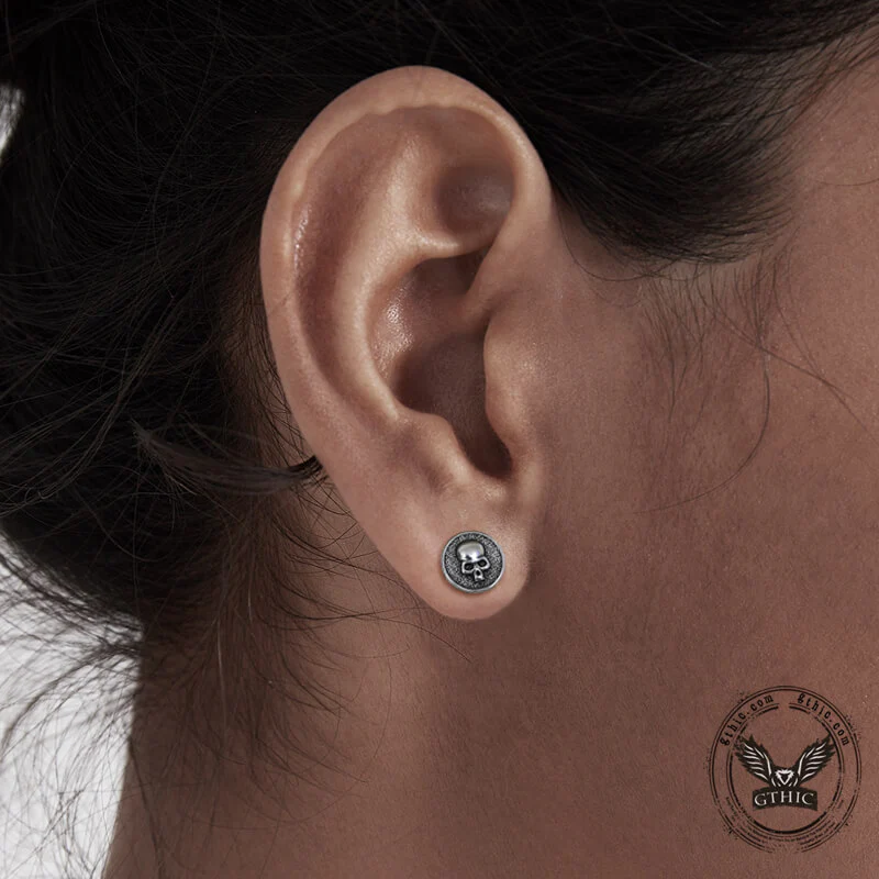 10833-round-shape-stainless-steel-skull-stud-earrings-2.webp Round Shape Stainless Steel Skull Stud Earrings