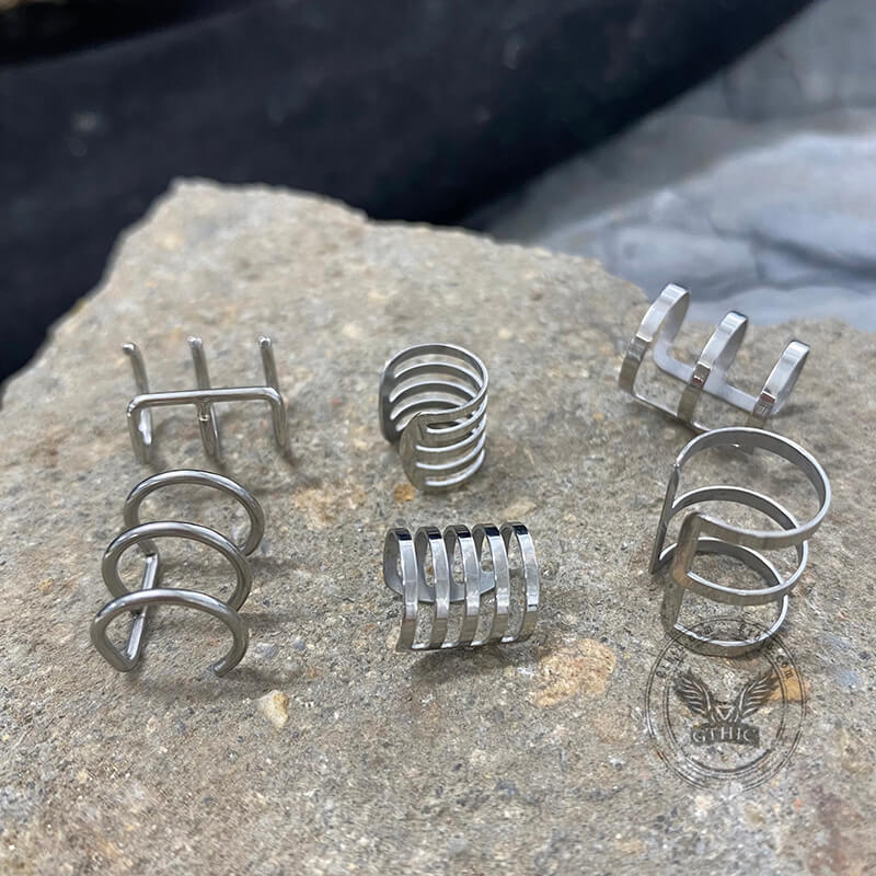 10860-simple-stainless-steel-ear-cuffs-set-3.jpg Simple Stainless Steel Ear Cuffs Set