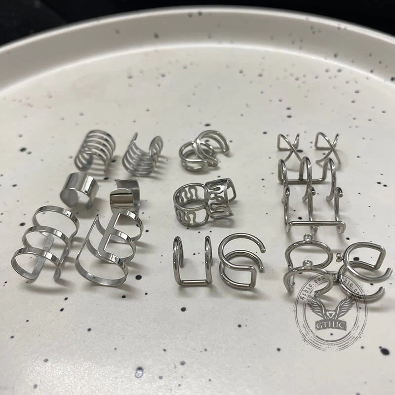 10860-simple-stainless-steel-ear-cuffs-set-5.webp Simple Stainless Steel Ear Cuffs Set