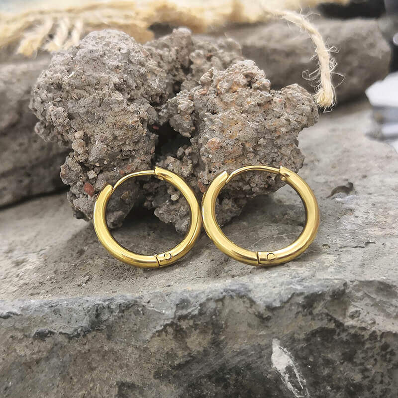 10865-gold-cross-stainless-steel-hoop-earrings-9.jpg Gold Cross Stainless Steel Hoop Earrings