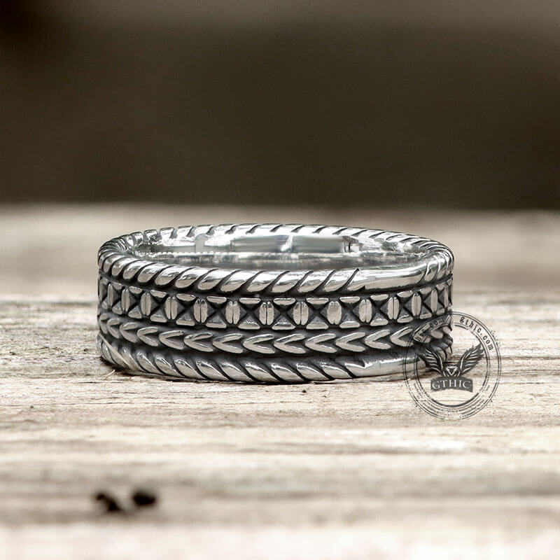 10920-minimalist-braided-stainless-steel-band-ring-4.jpg Minimalist Braided Stainless Steel Band Ring