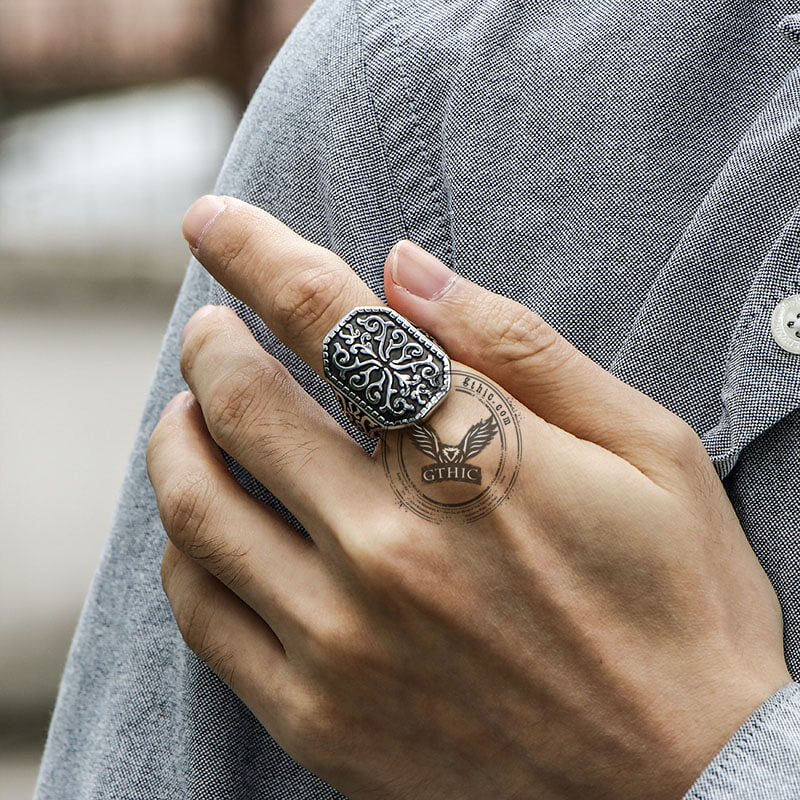 10936-gothic-pattern-stainless-steel-ring-2.jpg Gothic Pattern Stainless Steel Ring