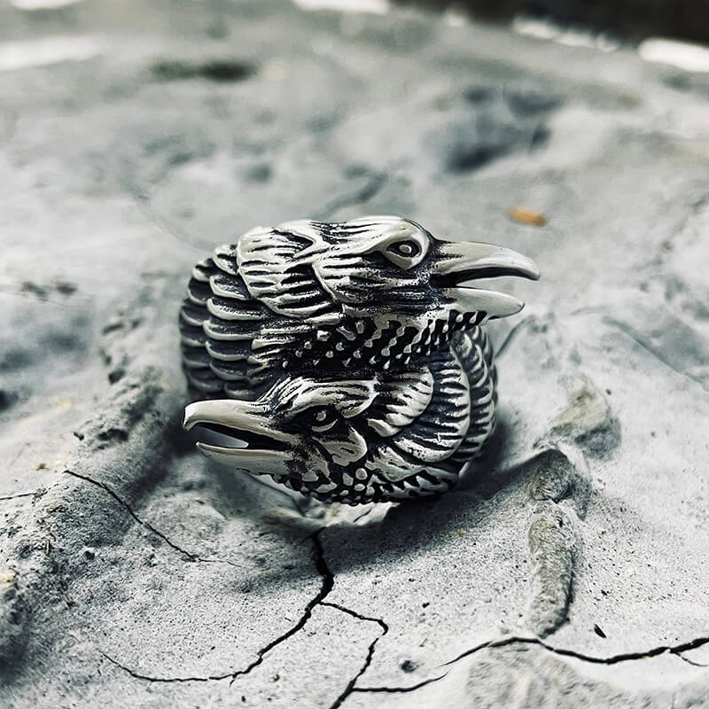 1102-odin-ravens-huginn-and-munin-sterling-silver-viking-ring-4.jpg Odin Ravens Huginn and Munin Sterling Silver Viking Ring