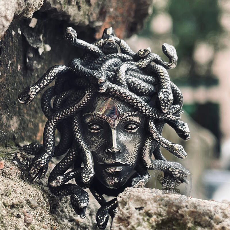 11115-greek-medusa-stainless-steel-pendant-3.jpg Greek Medusa Stainless Steel Pendant