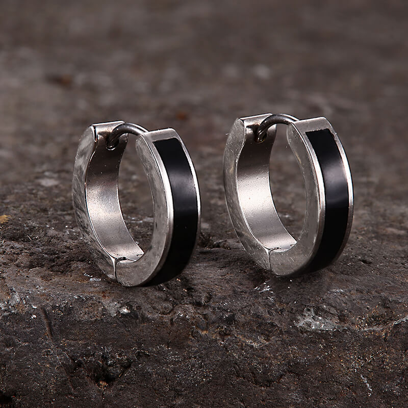 11207-viking-runes-stainless-steel-huggie-earrings-9.jpg Viking Runes Stainless Steel Huggie Earrings