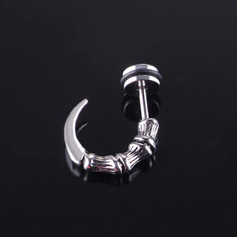Vintage Eagle Claw Stainless Steel Earrings