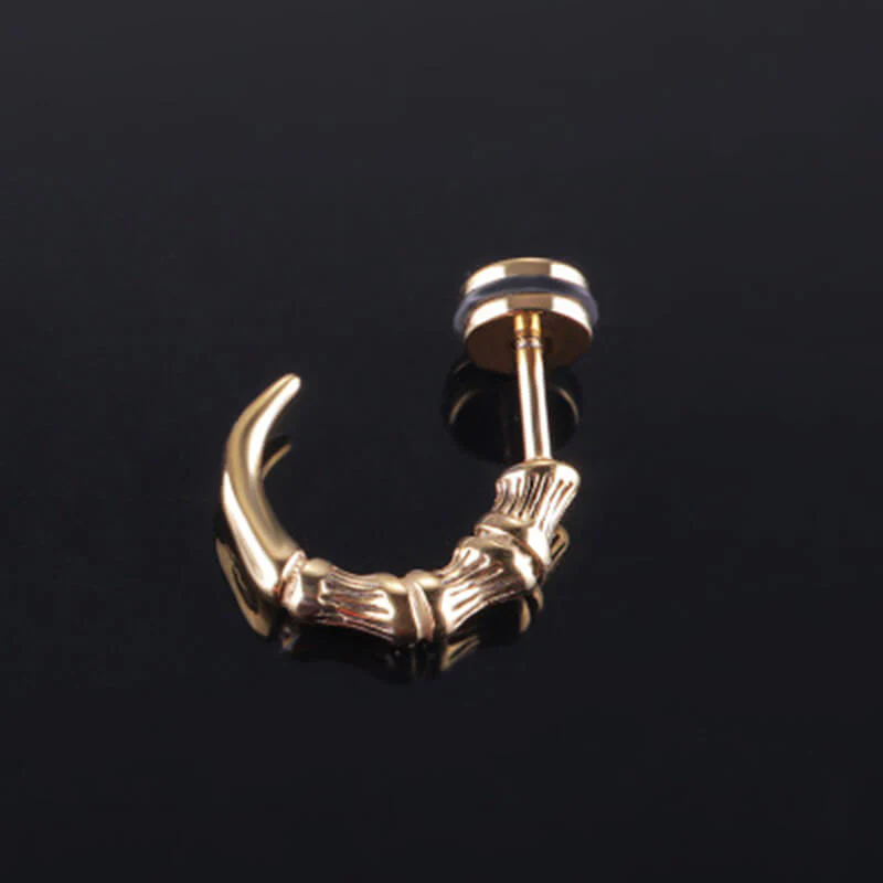Vintage Eagle Claw Stainless Steel Earrings