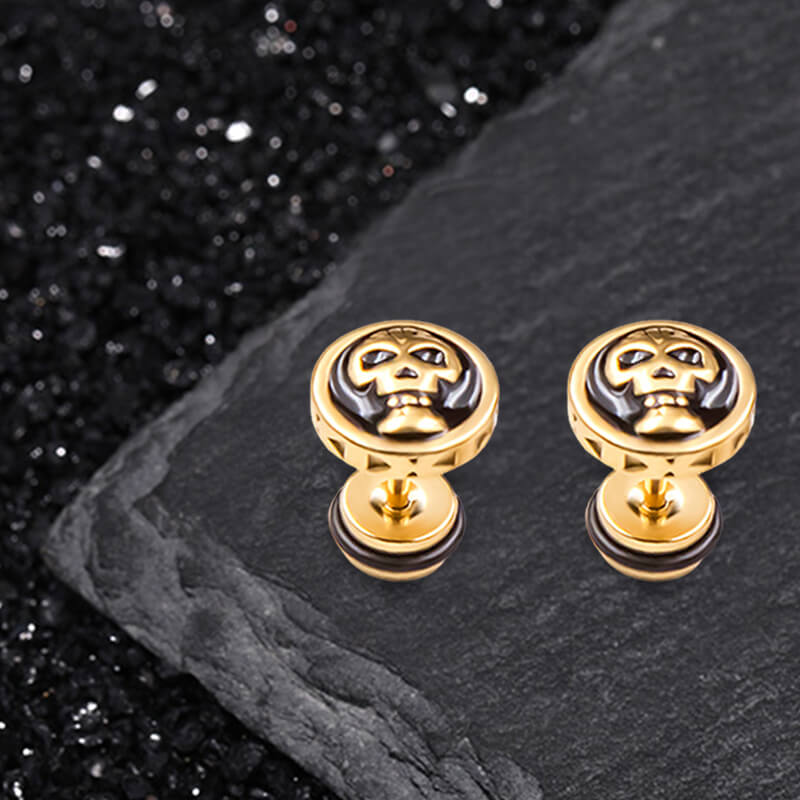 11317-round-skull-stainless-steel-stud-earrings-4.jpg Round Skull Stainless Steel Stud Earrings
