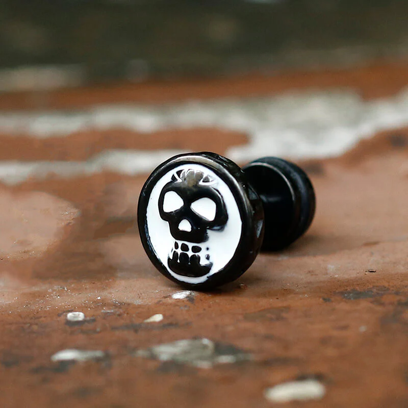 11317-round-skull-stainless-steel-stud-earrings-7.webp Round Skull Stainless Steel Stud Earrings
