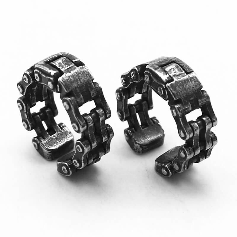 11345-chain-design-stainless-steel-ear-cuffs-3.jpg Chain Design Stainless Steel Ear Cuffs