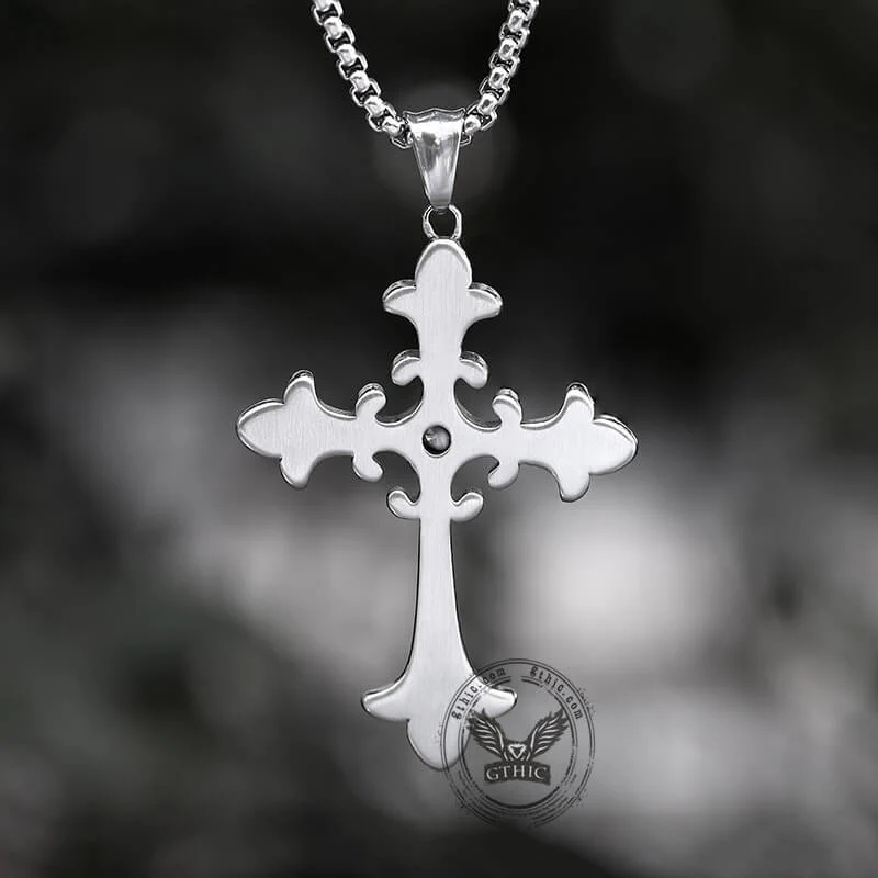 11399-gothic-cross-stainless-steel-pendant-5.webp Gothic Cross Stainless Steel Pendant