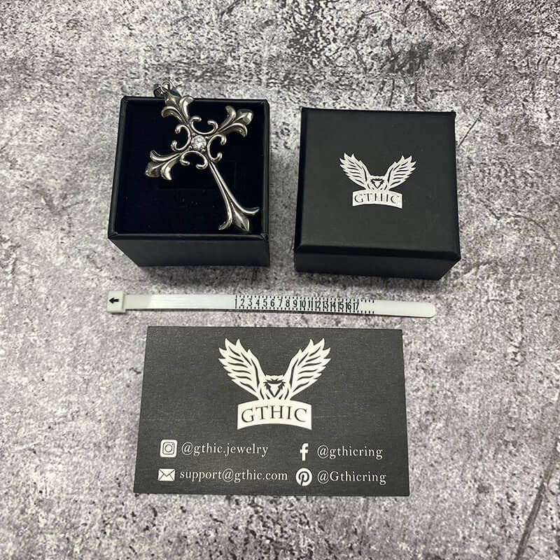 11399-gothic-cross-stainless-steel-pendant-6.jpg Gothic Cross Stainless Steel Pendant