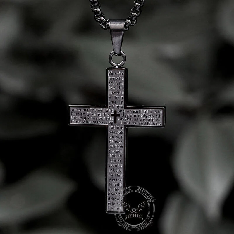11431-cross-prayer-stainless-steel-pendant-6.webp Cross Prayer Stainless Steel Pendant