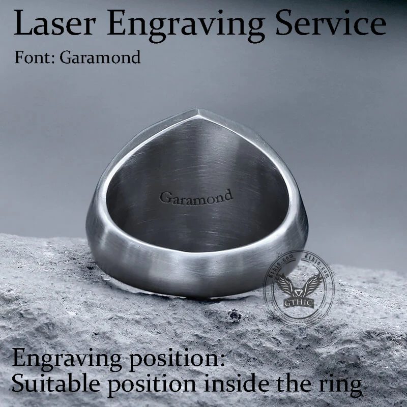 Classic Octagon Stainless Steel Ring