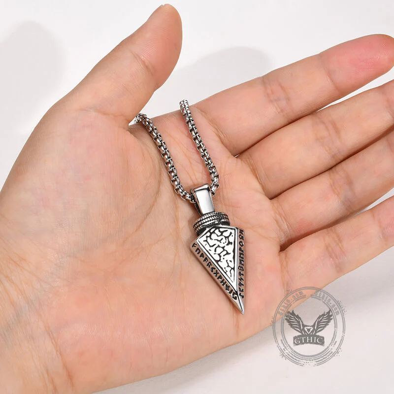 Viking Spear Head Stainless Steel Pendant