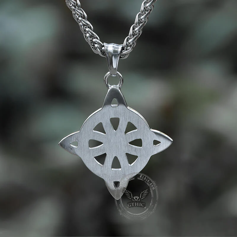 Vintage Witch’s Knot Stainless Steel Pendant