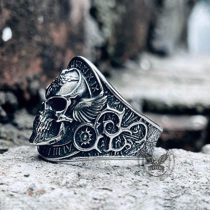 11950-winged-skull-stainless-steel-biker-ring-6.jpg Winged Skull Stainless Steel Biker Ring