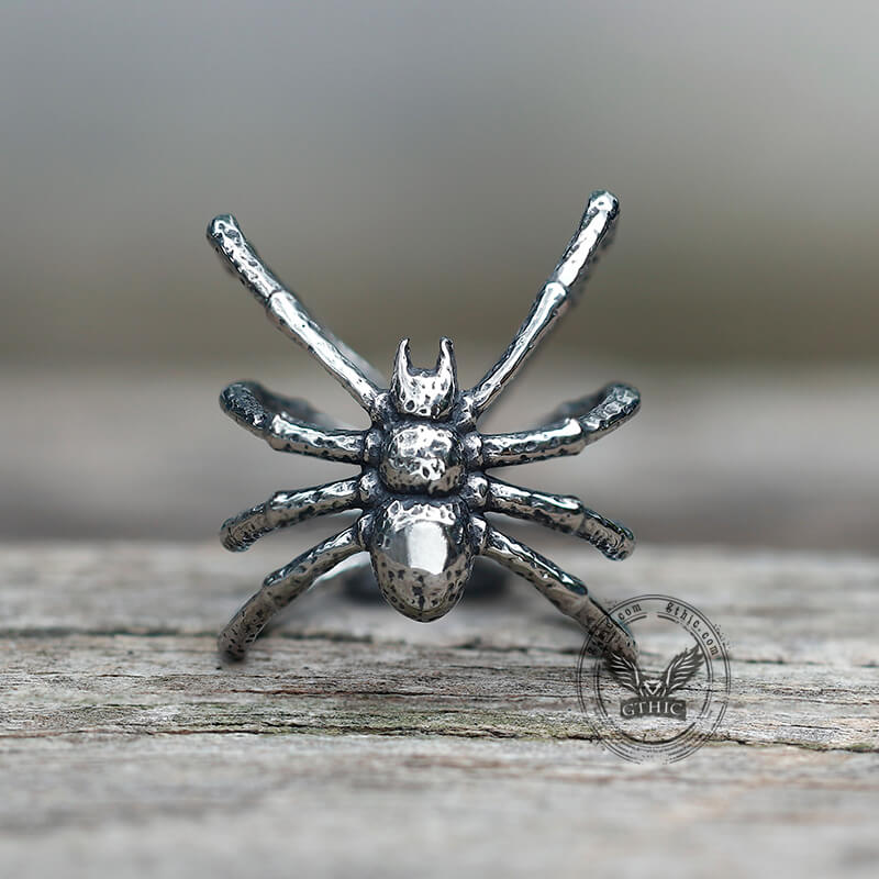 12011-vintage-spider-stainless-steel-ring-5.jpg Vintage Spider Stainless Steel Ring