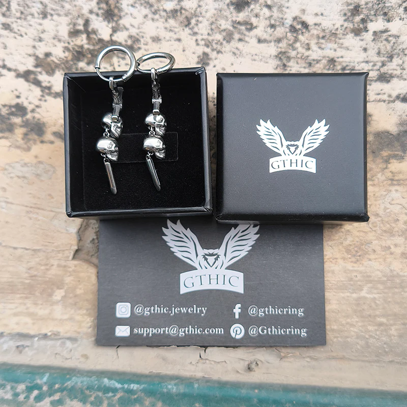 12030-gothic-sword-skulls-stainless-steel-hoop-earrings-8.webp Gothic Sword Skulls Stainless Steel Hoop Earrings