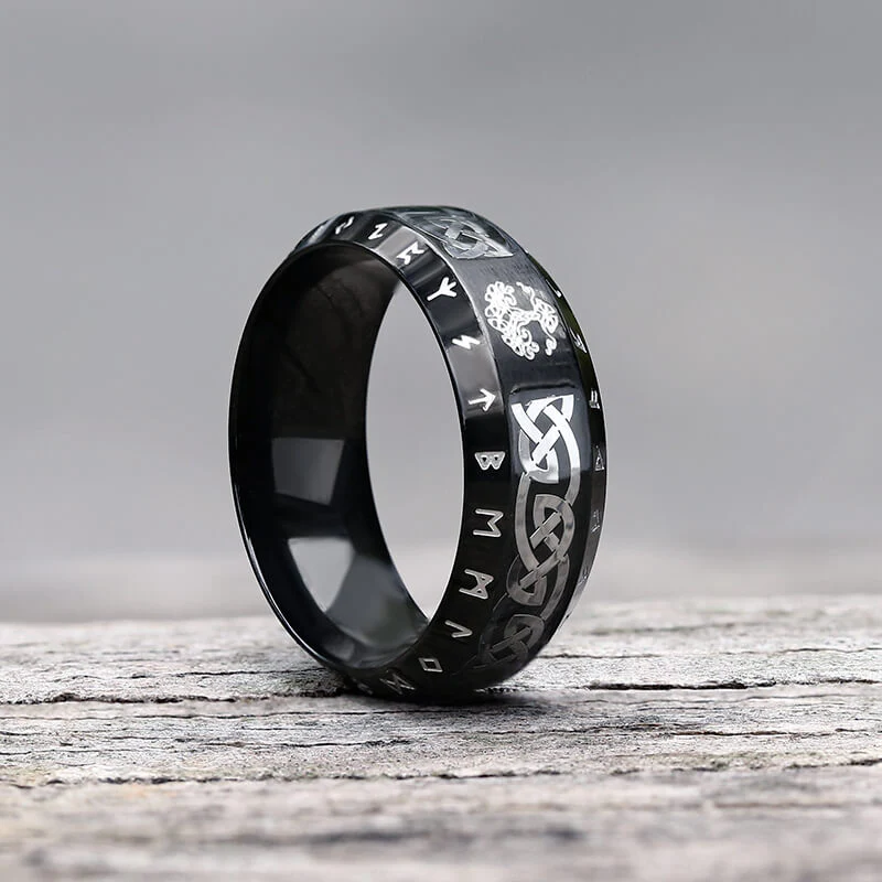 Tree Of Life Knot Stainless Steel Band Ring