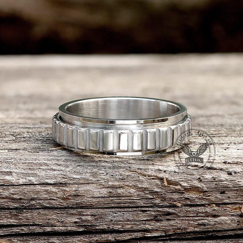 12111-simple-gear-stainless-steel-spinner-ring-8.webp Simple Gear Stainless Steel Spinner Ring