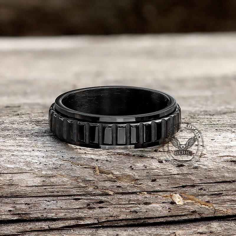 12111-simple-gear-stainless-steel-spinner-ring-9.jpg Simple Gear Stainless Steel Spinner Ring