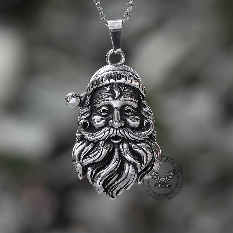 12140-vintage-santa-claus-stainless-steel-pendant-2.jpg Vintage Santa Claus Stainless Steel Pendant
