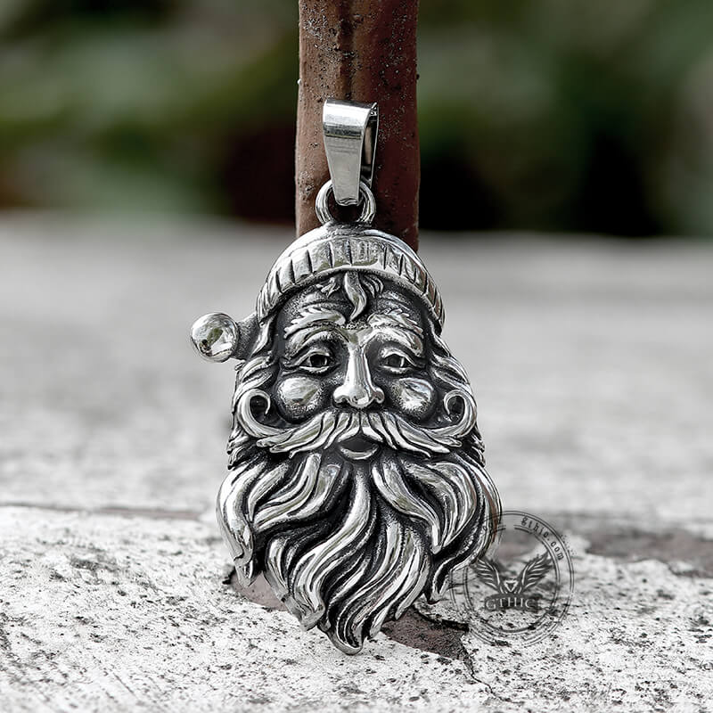 12140-vintage-santa-claus-stainless-steel-pendant-4.jpg Vintage Santa Claus Stainless Steel Pendant