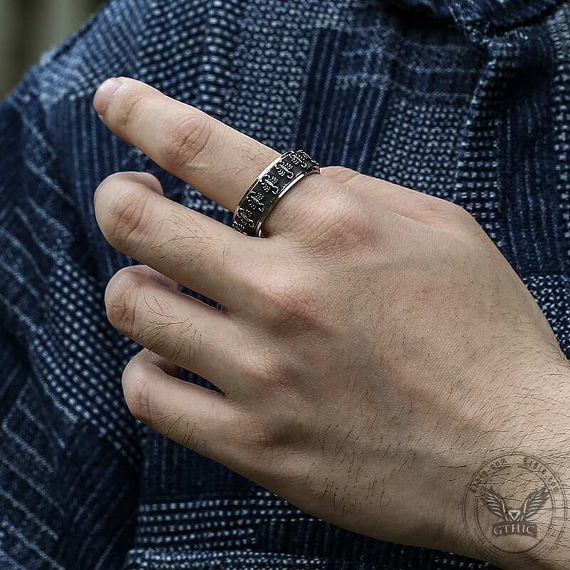 12364-vintage-scorpion-stainless-steel-spinner-ring-2.jpg Vintage Scorpion Stainless Steel Spinner Ring