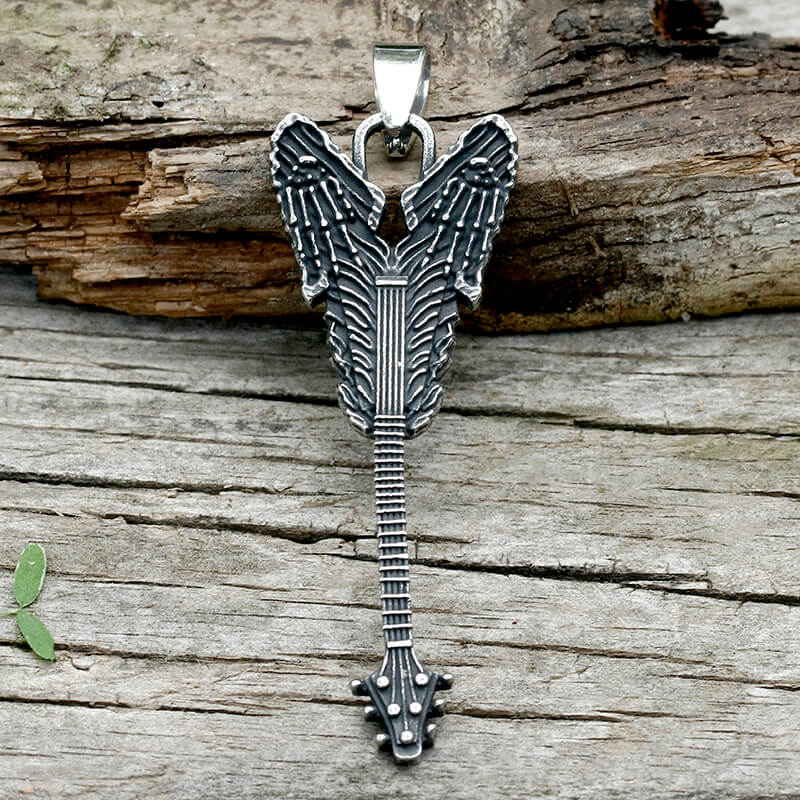 12469-vintage-rock-guitar-stainless-steel-pendant-4.jpg Vintage Rock Guitar Stainless Steel Pendant