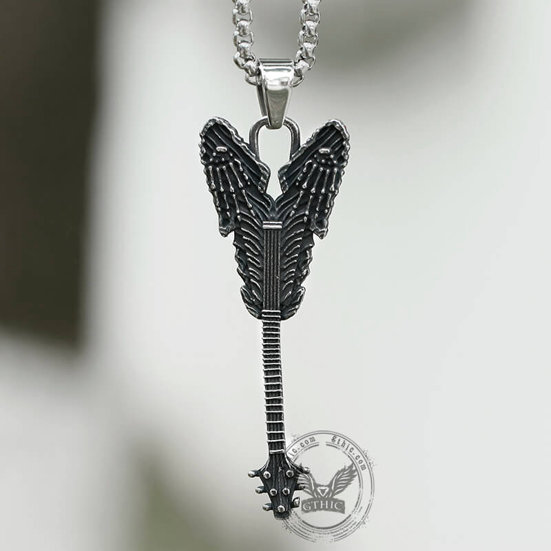 12469-vintage-rock-guitar-stainless-steel-pendant-6.jpg Vintage Rock Guitar Stainless Steel Pendant