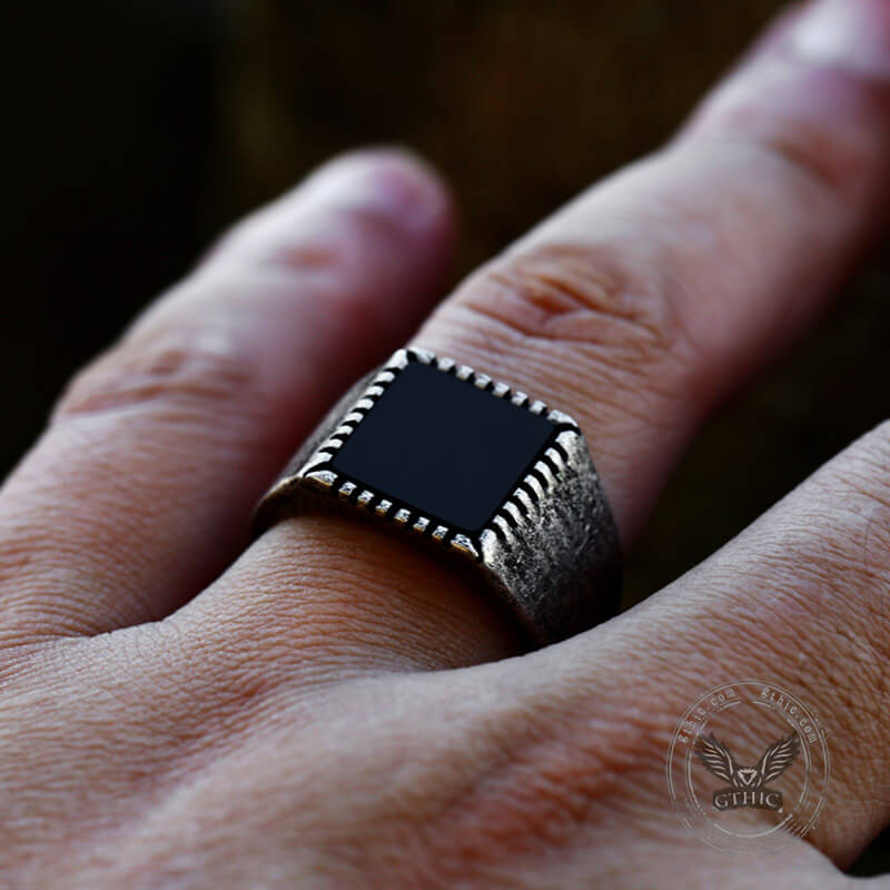 12578-retro-black-square-stainless-steel-ring-3.jpg Retro Black Square Stainless Steel Ring