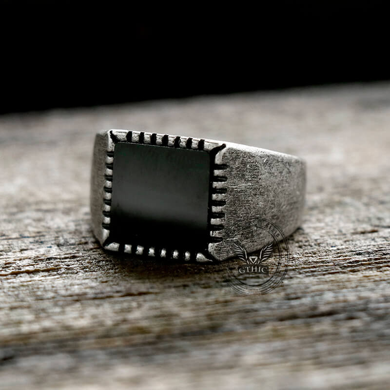 12578-retro-black-square-stainless-steel-ring-8.jpg Retro Black Square Stainless Steel Ring