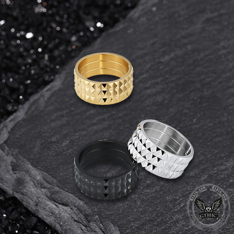 12612-simple-rhombus-pattern-stainless-steel-band-ring-1.jpg Simple Rhombus Pattern Stainless Steel Band Ring
