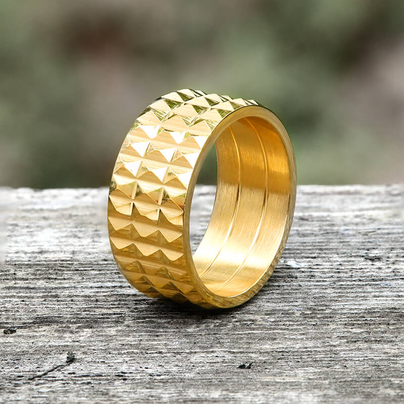 12612-simple-rhombus-pattern-stainless-steel-band-ring-4.jpg Simple Rhombus Pattern Stainless Steel Band Ring