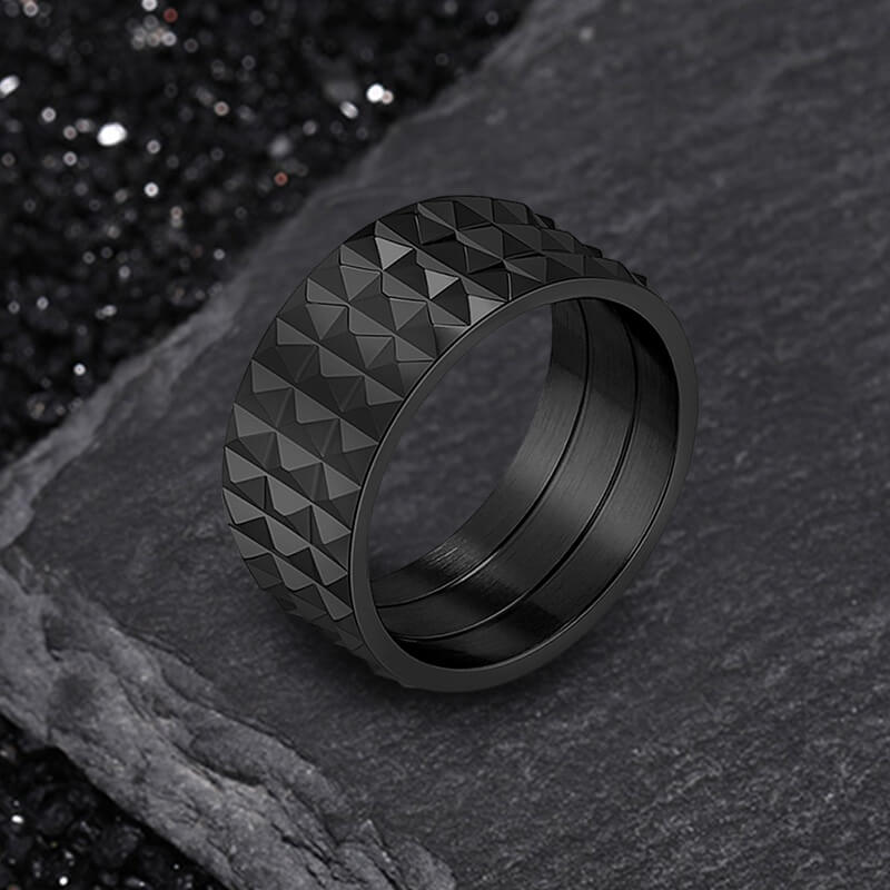 12612-simple-rhombus-pattern-stainless-steel-band-ring-5.jpg Simple Rhombus Pattern Stainless Steel Band Ring