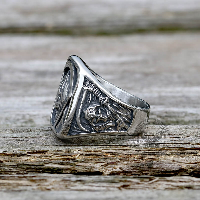 12635-vintage-grim-reaper-skull-stainless-steel-square-ring-4.jpg Vintage Grim Reaper Skull Stainless Steel Square Ring