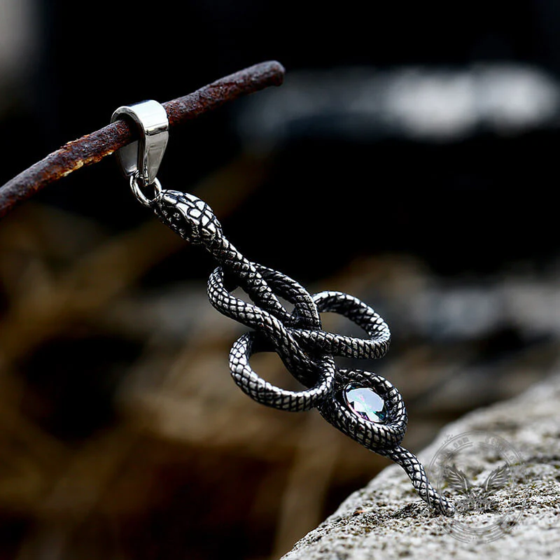 12643-coiled-snake-inlaid-zircon-stainless-steel-pendant-5.webp Coiled Snake Inlaid Zircon Stainless Steel Pendant