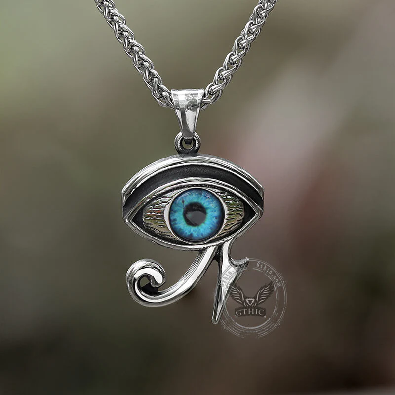 Vintage Eye of Ra Stainless Steel Pendant