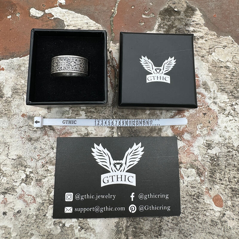 12681-st.-benedict-medal-stainless-steel-cross-ring-5.jpg St. Benedict Medal Stainless Steel Cross Ring