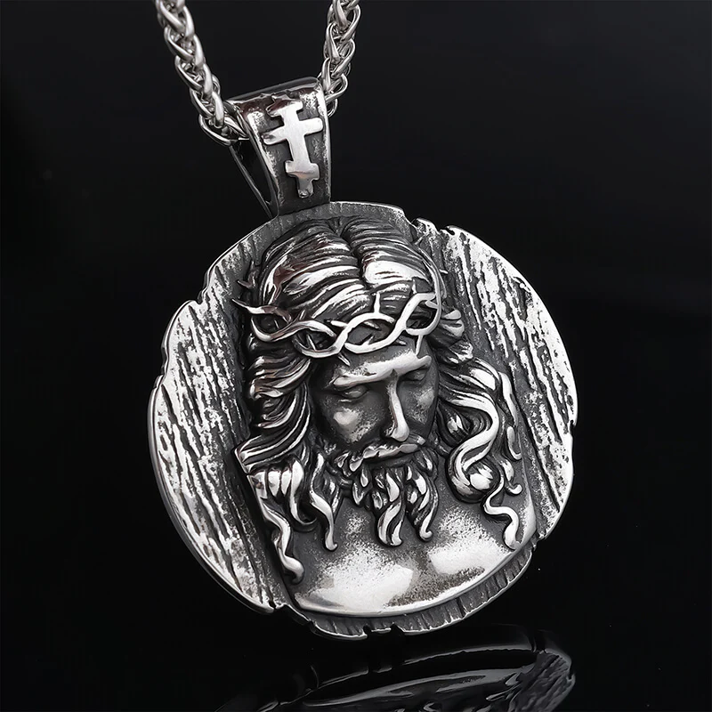 Crown of Thorns Jesus Stainless Steel Pendant