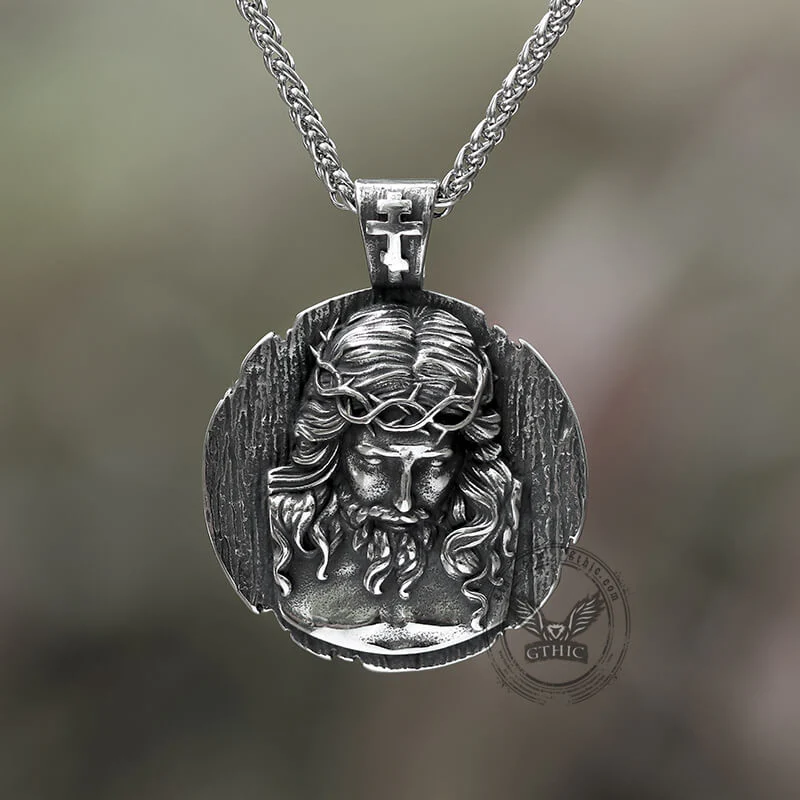 Crown of Thorns Jesus Stainless Steel Pendant