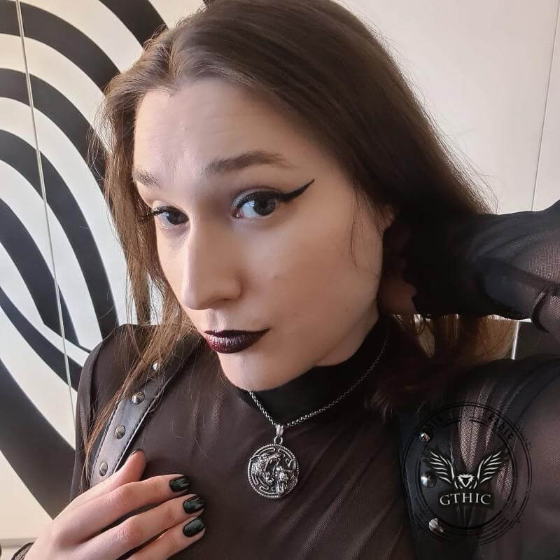 12749-vintage-nordic-wolf-valknut-stainless-steel-viking-pendant-2.jpg Vintage Nordic Wolf Valknut Stainless Steel Viking Pendant