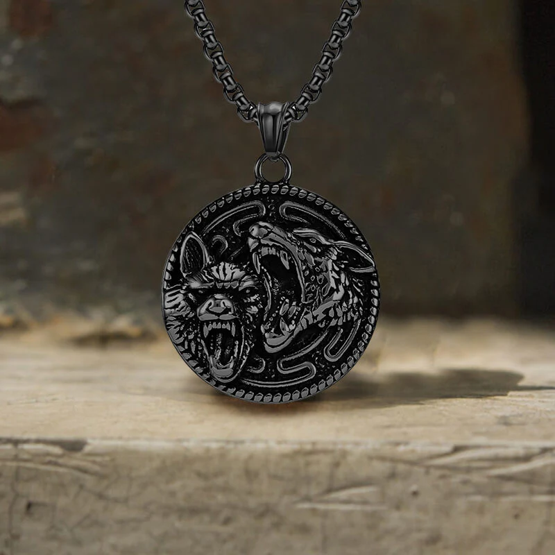 12749-vintage-nordic-wolf-valknut-stainless-steel-viking-pendant-4.webp Vintage Nordic Wolf Valknut Stainless Steel Viking Pendant