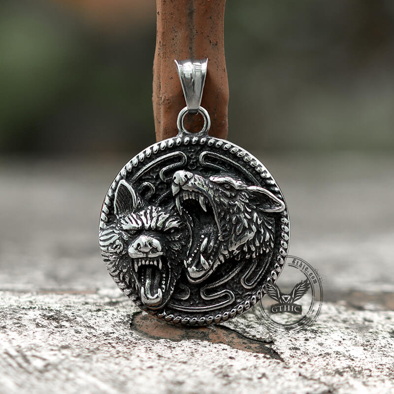 12749-vintage-nordic-wolf-valknut-stainless-steel-viking-pendant-6.jpg Vintage Nordic Wolf Valknut Stainless Steel Viking Pendant