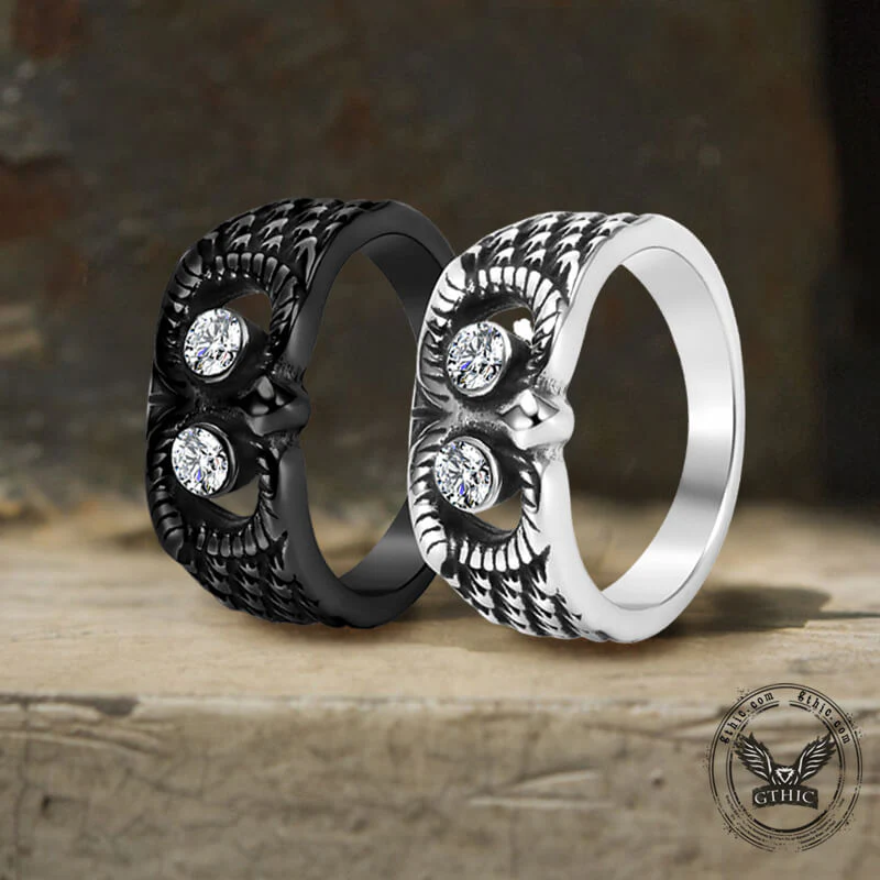 12762-vintage-gem-set-owl-stainless-steel-ring-1.webp Vintage Gem-set Owl Stainless Steel Ring