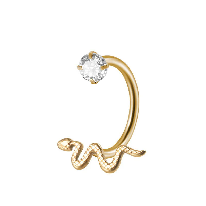 12822-16g-snake-design-stainless-steel-horseshoe-lip-ring-6.webp 16G Snake Design Stainless Steel Horseshoe Lip Ring