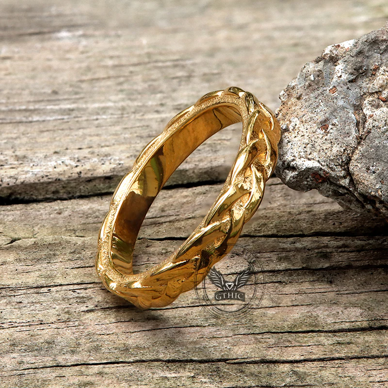 12830-simple-braided-pattern-stainless-steel-band-ring-3.webp Simple Braided Pattern Stainless Steel Band Ring