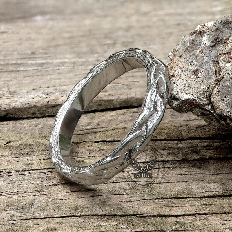 12830-simple-braided-pattern-stainless-steel-band-ring-4.webp Simple Braided Pattern Stainless Steel Band Ring