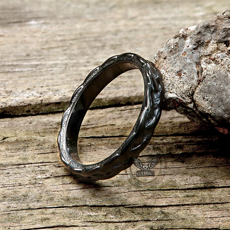 12830-simple-braided-pattern-stainless-steel-band-ring-5.webp Simple Braided Pattern Stainless Steel Band Ring